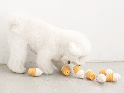 아이스크림콘 라텍스 삑삑이 강아지 장난감애견의류,애견옷